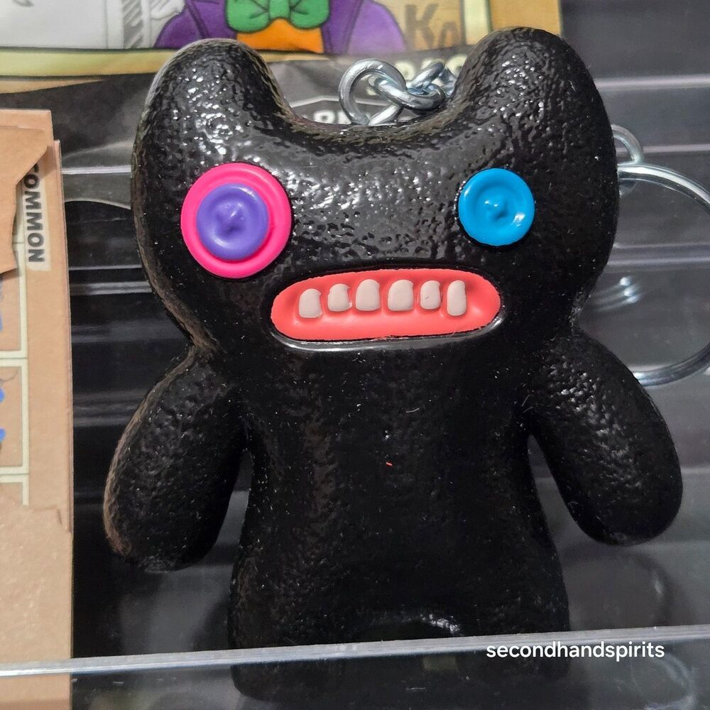 New Fuggler Series 4 Bag Clip Keychain Black Vinyl Indecisive Monster Key Charm